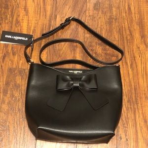 Karl Lagerfeld Paris Bucket Bag with Bow Detail